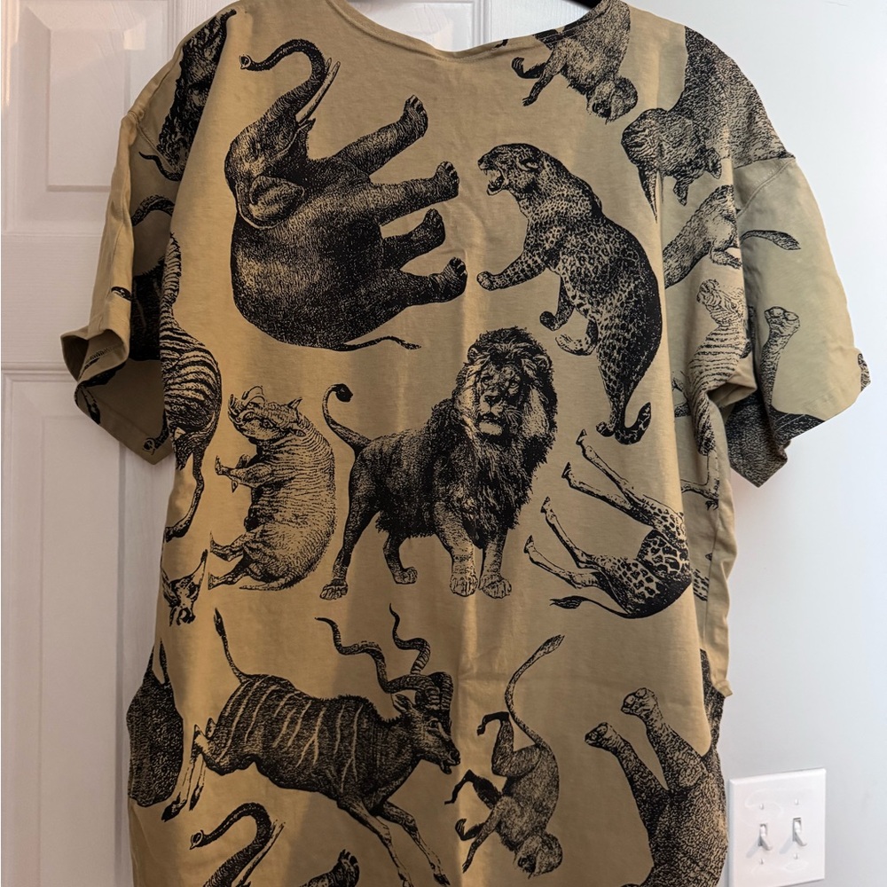 Vintage Animal Print Graphic T-Shirt